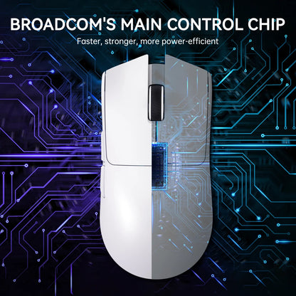 ATTACK SHARK X11 Lightweight Wireless Gaming Mouse with RGB Backlight Charging, Up to 22K DPI, PAW3311 Optical Sensor, HUYU Swit